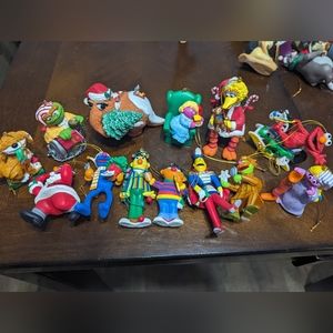 Lot of 13 Jim Henson sesame street ornaments